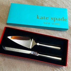 Kate spade wedding cake cutting set. Cake knife and pie server
